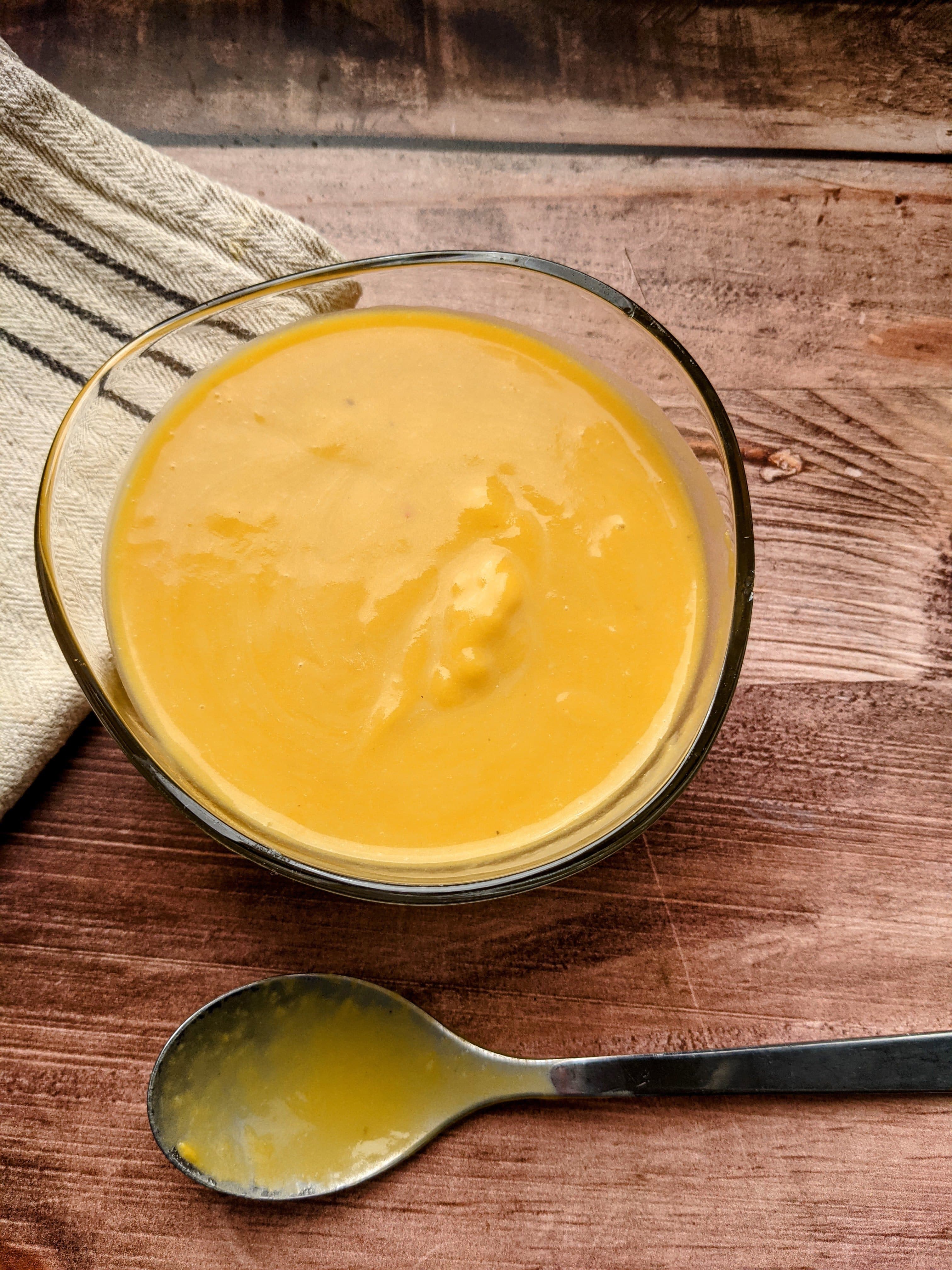 Photo of a butternut and coconut soup.