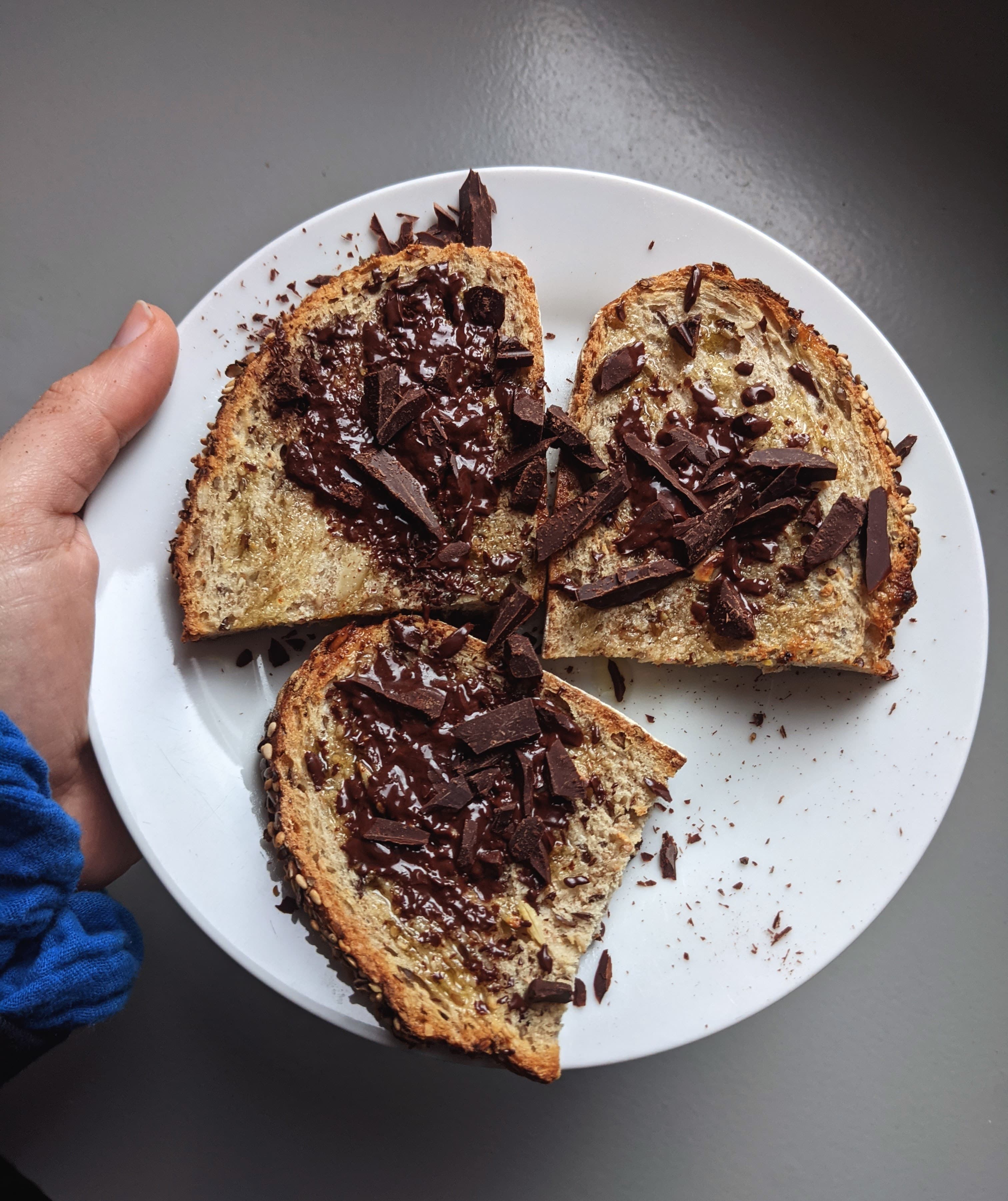 It's an image of the toasted chocolate bread